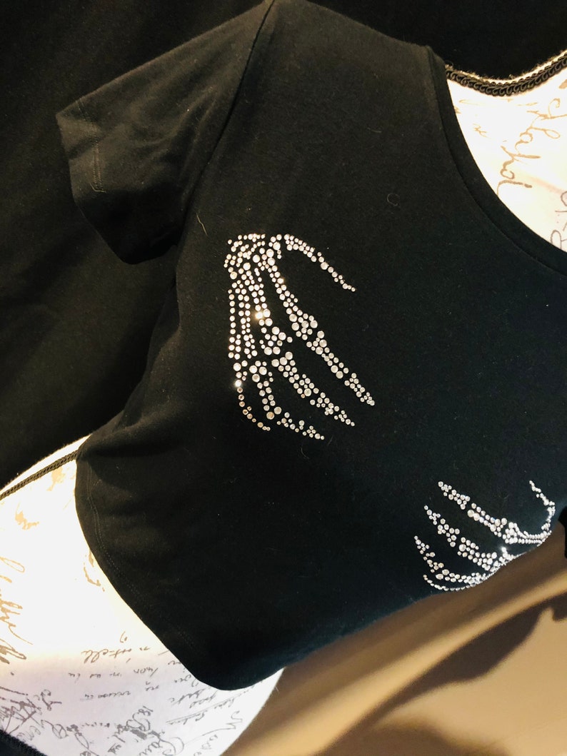 Bedazzled Skeleton Hand Boob Grab
