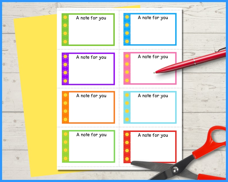 24 Printable Summer Lunch Box Notes for Kids | Printable Digital ...