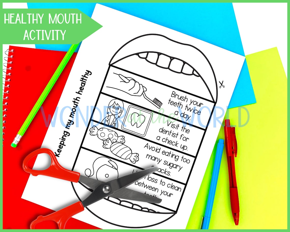 Healthy Eating Printable Activities Worksheets for Kids A4 - Etsy