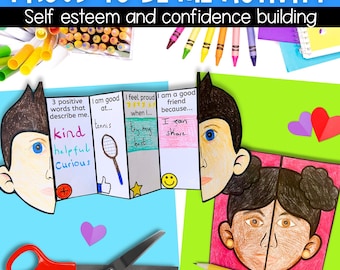 Proud to be me self esteem and confidence activity | Social emotional learning printable for kids PDF | A4 and US letter size