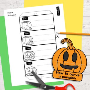 Life Cycle of a Pumpkin and How to Make a Jack O'lantern Foldout ...