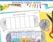 How a fossil is formed foldable sequencing activity and reading passages for kids science digital download cut and paste