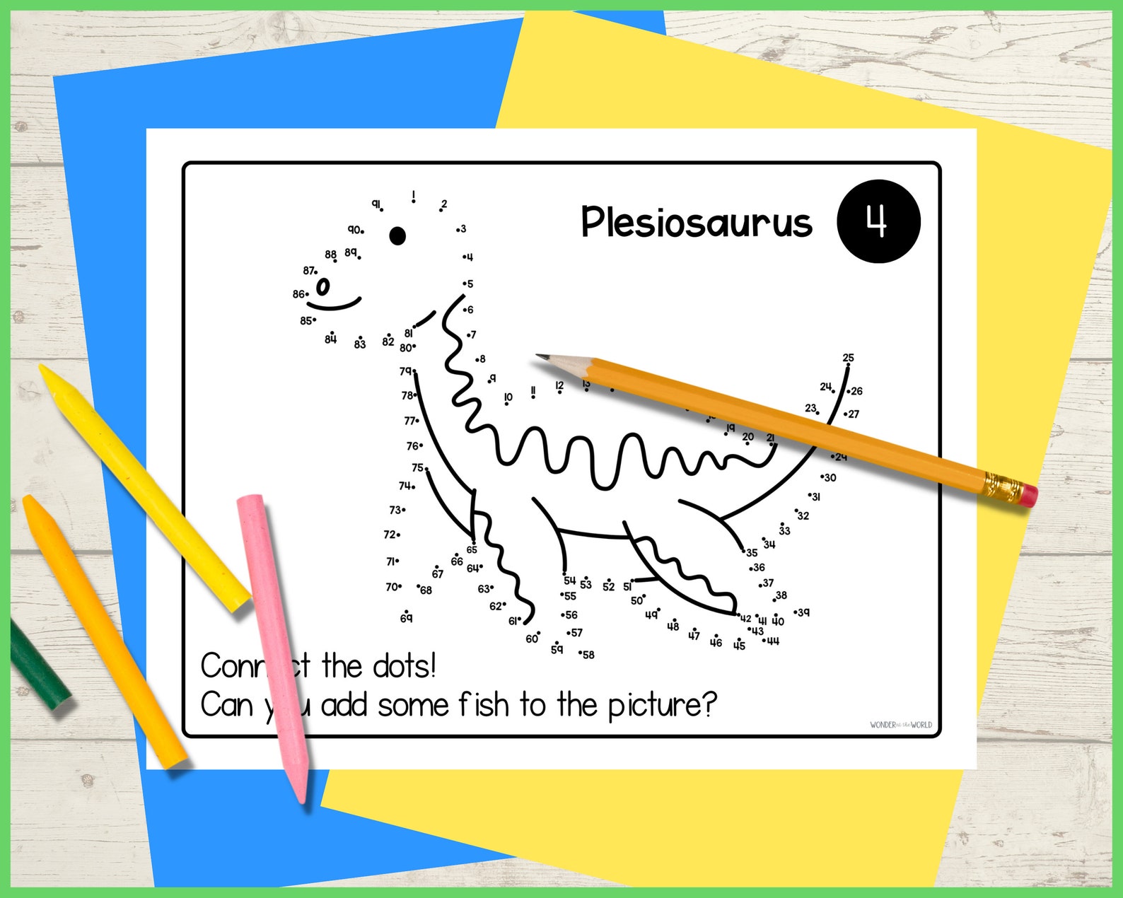 Dinosaur Connect the Dots Printable Activity Sheets for Kids, Dot to ...