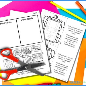 Fossils lapbook activity printable templates Earth science Digital Download A4 and 11x8.5 inch image 5