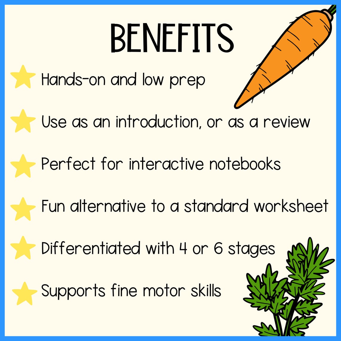 Life Cycle of a Carrot Plant Foldable Cut and Paste Sequencing Activity ...