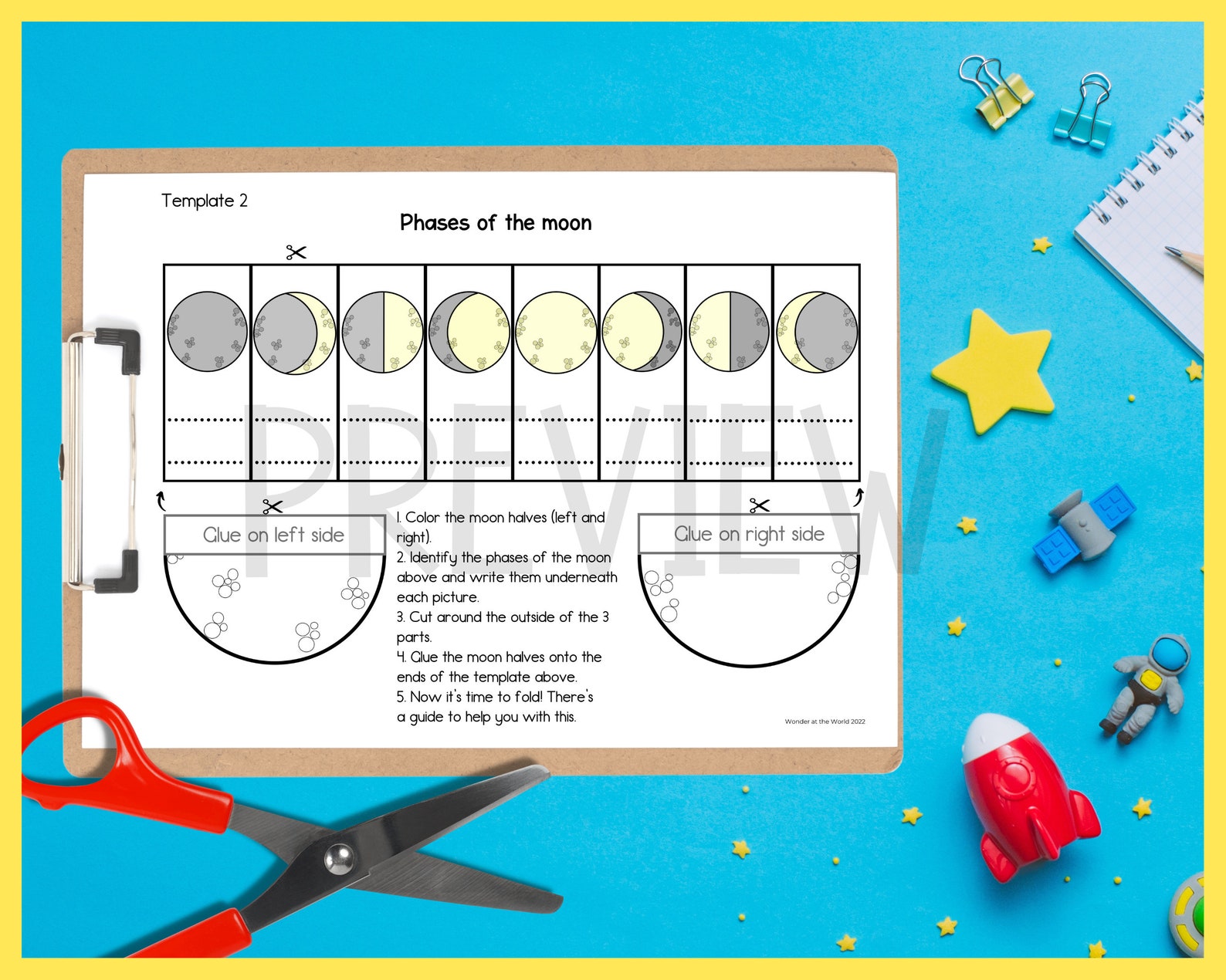 Solar System Planets and Space Foldable Sequencing Activity Printables ...