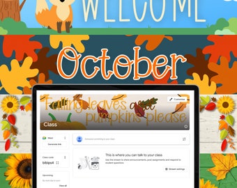 19 Winter Animated Google Classroom Headers Banners for November ...