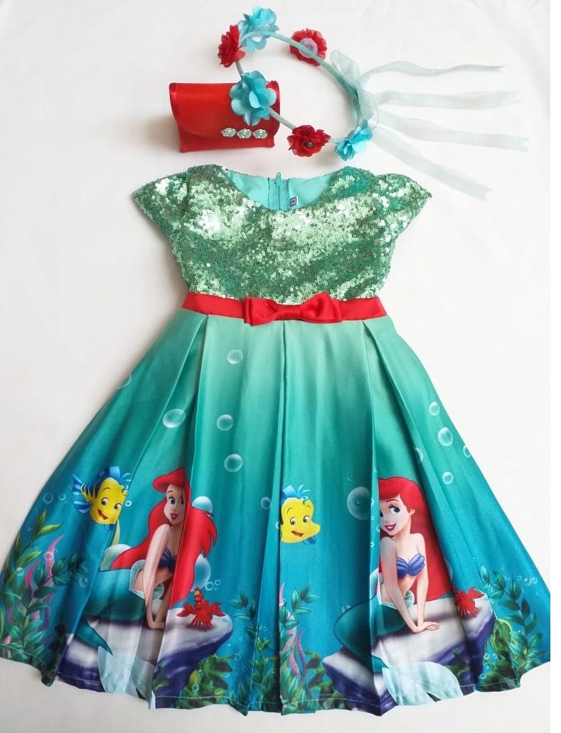 The little Mermaid Dress/ Ariel Deluxe Dress/ Disney Princess Etsy