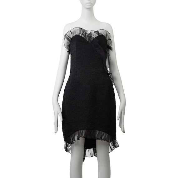 YVES SAINT LAURENT F/W 1987 Runway & Campaign Bow Dress in Black FR42 - Etsy