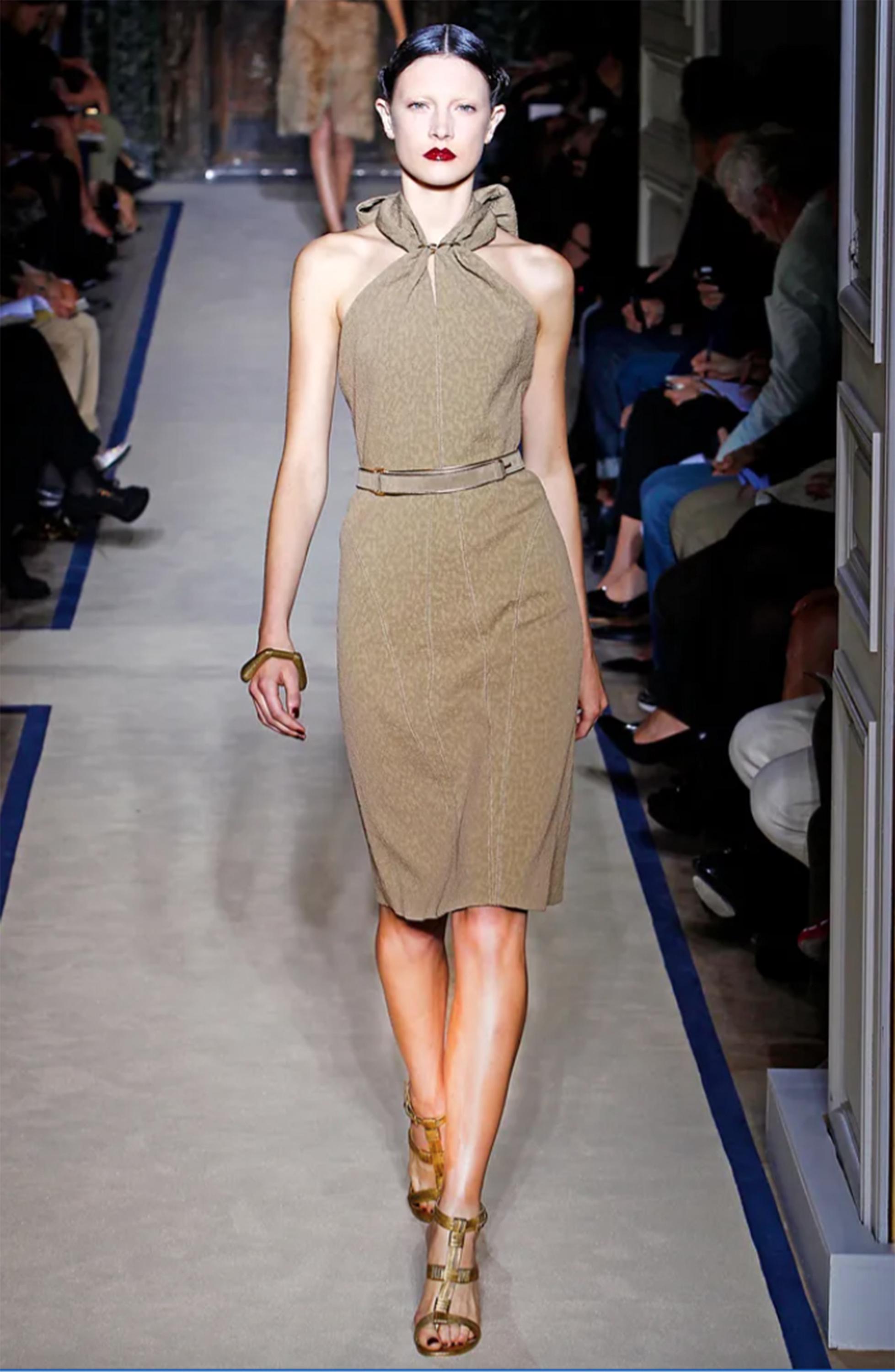 Yves Saint Laurent S/S 2011 Runway Halter Dress - Etsy