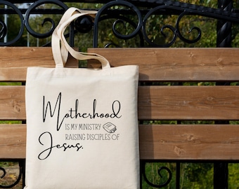 Christian Mom SVG: Motherhood Ministry, Faith Quote (Digital Download)