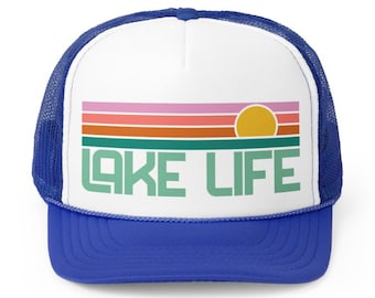 Lake Life Beach Hat | Lake Life Hat Lake Life Trucker Hat Lake Hat Lake Trucker Hat Beach Life Hat River Life Hat
