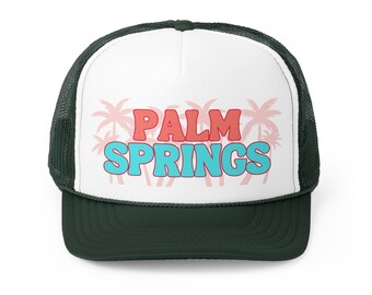 Palm Springs Hat | Palm Springs Trucker Hat Palm Springs Gift Palm Springs Gifts Palm Springs Hat Indio Hat California Hat Palm Springs Trip