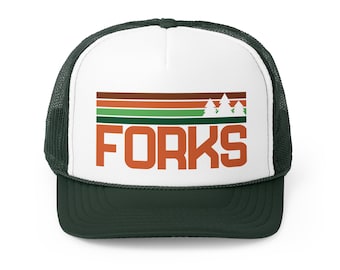 Forks Hat | Forks Trucker Hat La Push Hat Olympic Peninsula Gift Forks Washington Hat Forks WA Gift