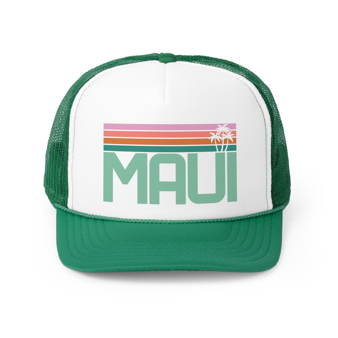 Maui Hat Maui Trucker Hat Maui Gift Hawaii Gift Hawaii Hat Etsy