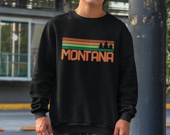 Montana Sweatshirt | Montana State Sweatshirt Montana Crewneck Sweatshirt Hunting Sweatshirt Montana Gift Montana Gifts Montana Shirt