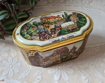 Gottfried Wicklein Nuremberg Lebkuchenfabrik gingerbread tin tin metal tin gingerbread tin biscuit tin metal box