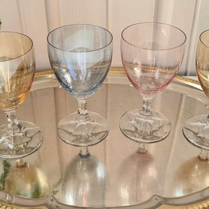 4x Wine Glass Lead Crystal TW and Co. Tritschler Winterhalder and