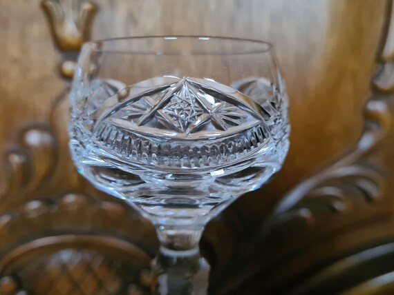 Buy SET of 2 Bohemia Liqueur Glasses Crystal Lead Crystal Hand Cut 