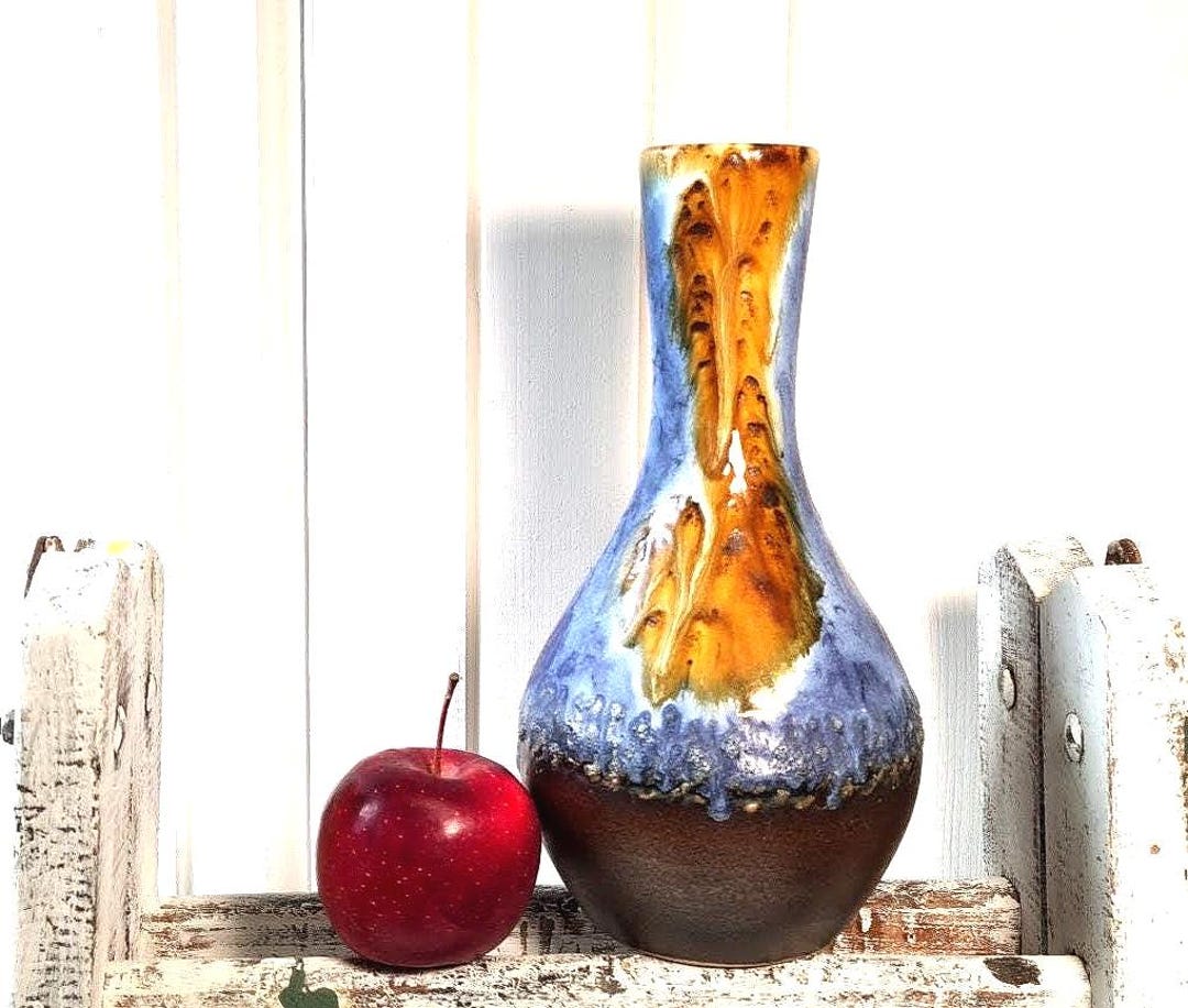 1960年代 Dümler＆Breiden fatlava XLsize Dümler & Breiden Retro Fat Lava Ceramiczny wazon H-25 cm 115