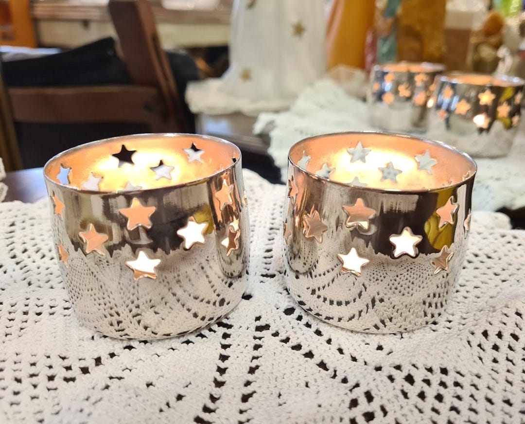 paar-teelichthalter-versilbert-teelicht-windlicht-kerzenhalter-etsy-de
