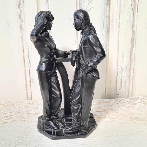 Dutch Couple Man Woman Decorative Figure Statue Black Love Couple Marriage Wedding Anniversary Gift Gift Ideas