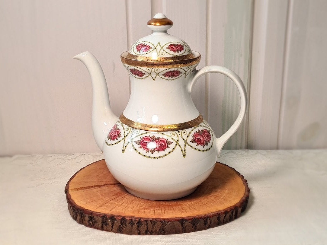 アンティーク　オフホワイト エナメル コーヒーポット ドリップポット | STORES