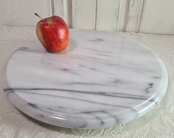 Heavy rotating marble plate Ø30.5 cm with original packaging serving plate breakfast plate cheese plate cake plate rotating plate