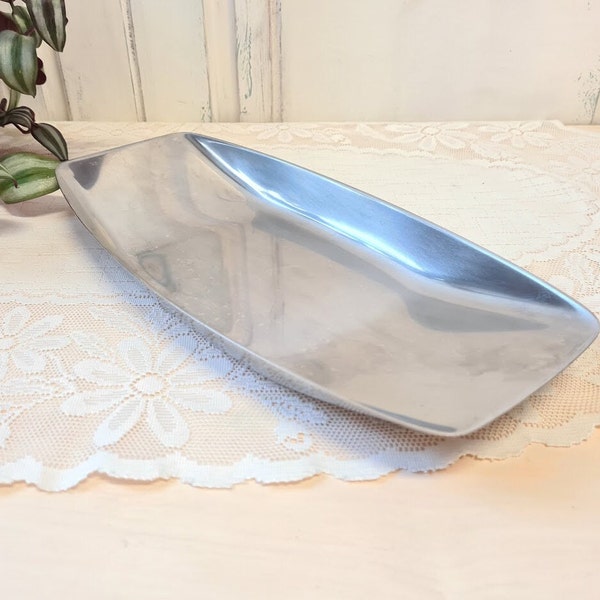 WMF Cromargan serving bowl 33 x 15.5 cm stainless steel serving plate serving tray bowl nut bowl snack bowl key bowl jewelry bowl