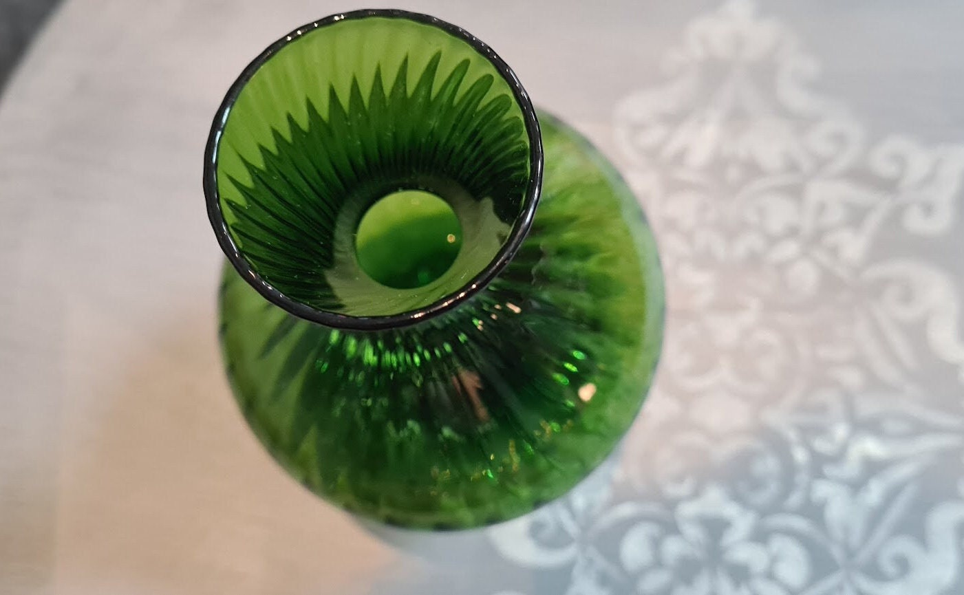 60s Sweden - Aseda Mid Green Etsy Glass Retro Glass Century Gift Vase Modern Vase