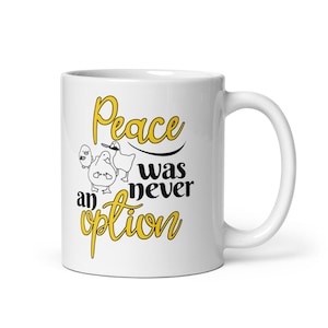 Murder Ducks Coffee Mug,Untitled Duck Game Mug,Duck with Knife Meme Coffee Mug,Funny Goose Mug,Peace Was Never An Option Mug
