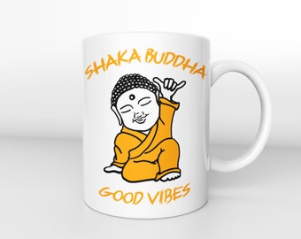 Shaka Buddha Funny coffee Mugs,Meditation Mug,Coffee Mug,Coffee Cup,Buddhist Meditation Mug,Laughing Buddha Mug,Happy Buddha Mug,Gift Ideas