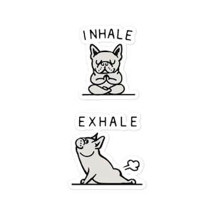 French Bulldog sticker,Yoga,French Bulldog gift,Frenchie sticker Gifts Funny,Dog mom gift,Meditation sticker,Dog lover gift,Yoga gift,Yoga