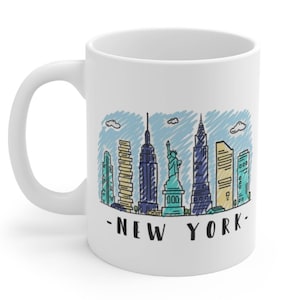 New York Coffee Mug,NY Mug, Coffee Lover Souvenir New York Mug,New York Gift,Nueva York Coffee Mug,New York State Mug,nuew york mug