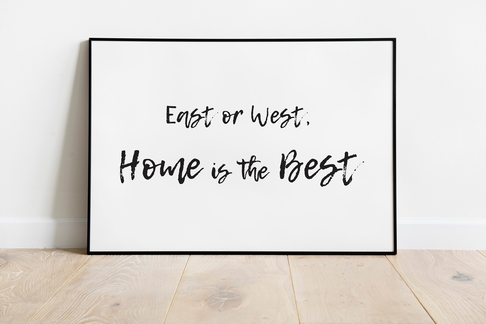 East or West Home is the Best Quote Prints Typography Wall Etsy UK