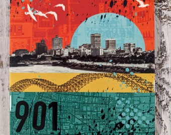 Memphis Ceramic Tile Coaster