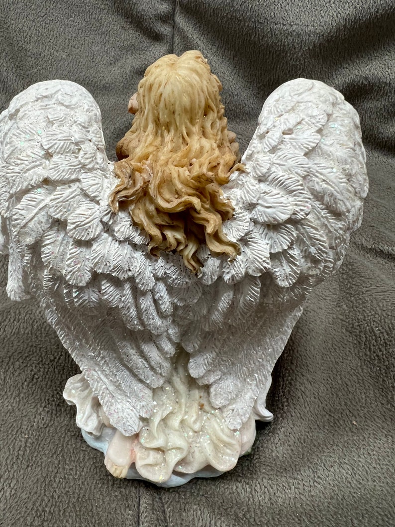 Stunning Kneeling Angel Statue Etsy
