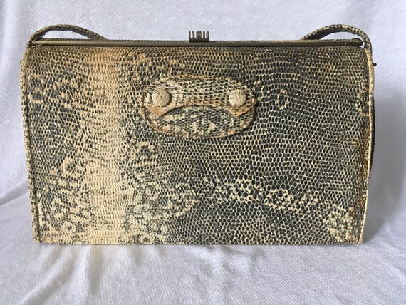 Vintage alligator handbag
