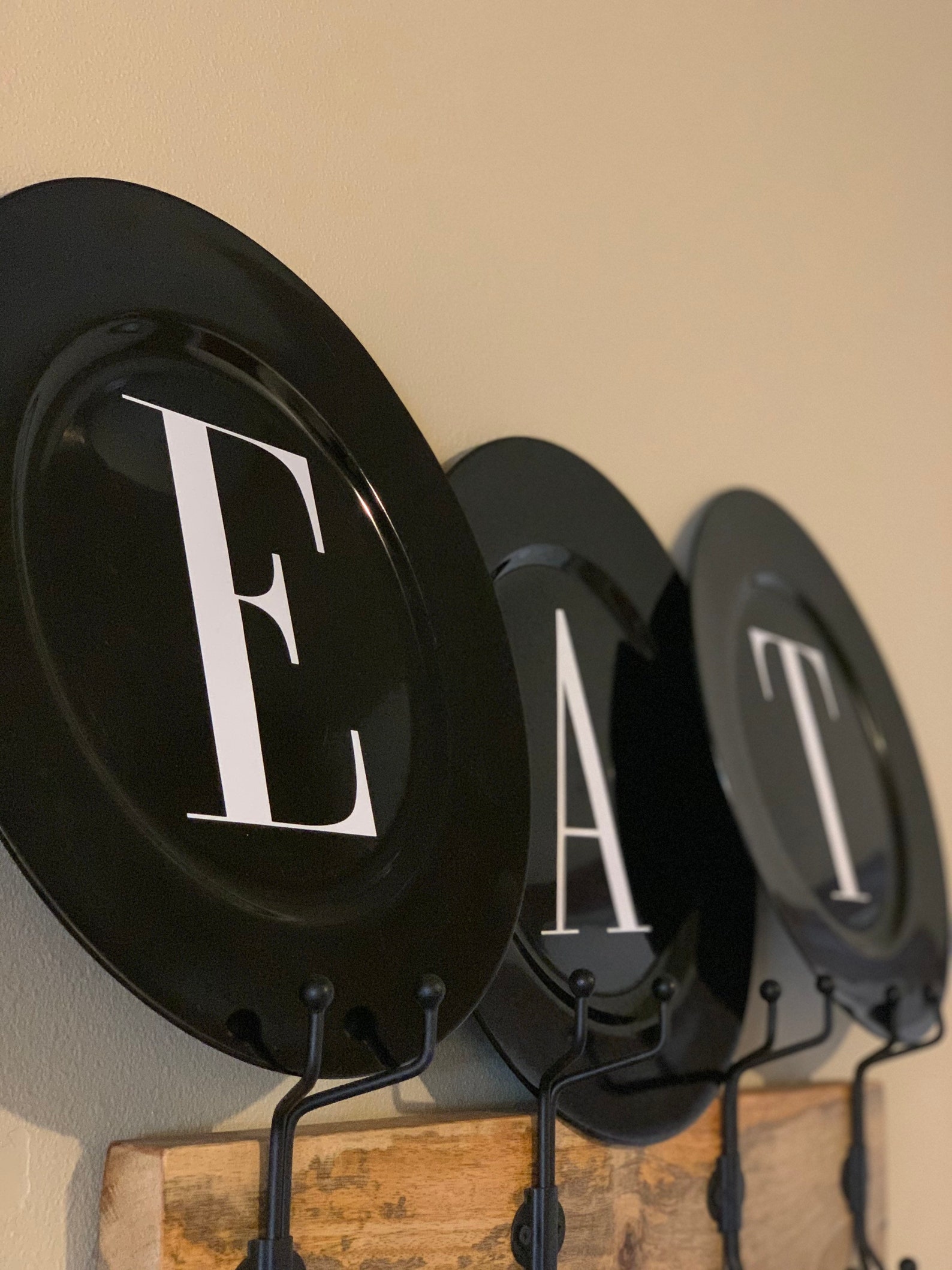 EAT Plates Kitchen Wall Decor décor de cuisine EAT plaques Etsy