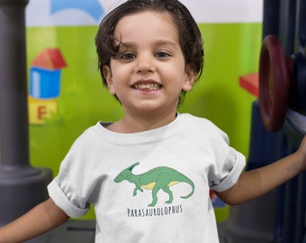 Parasaurolophus Toddler Shirt || Dinosaur T-Shirt for Kids || Dinosaur Shirt for Toddler Girls || Dinosaur Gifts for Toddler Birthday