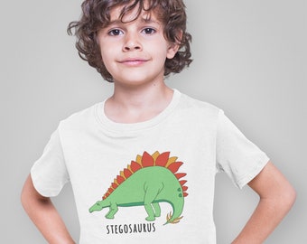 Stegosaurus Toddler Shirt || Dinosaur T-Shirt for Kids || Dinosaur Shirt for Toddler Girls || Dinosaur Gifts for Toddler Birthday