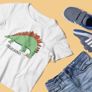 Stegosaurus Toddler Shirt Dinosaur T-Shirt for Kids Dinosaur Shirt for Toddler Girls Dinosaur Gifts for Toddler Birthday image 3