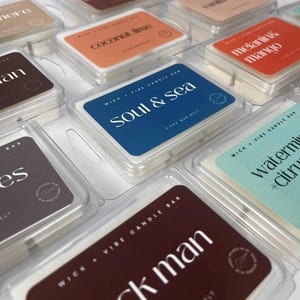 Scented Wax Melt 2.5oz, Scented Wax Tart, Soy Wax Melt, Strong Scented Wax Melt, Vegan Wax Melt, Food Wax Melt