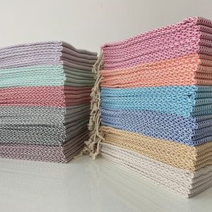 Personalized Turkish Hand Towel 20x39, Kitchen Towel, Dish Towel, Tea Towel, Organic Cotton Towel, Peshkir, Turkish Towel, Wedding Gift