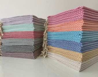 Asciugamano turco personalizzato 20x39, Asciugamano da cucina, Strofinaccio, Strofinaccio, Asciugamano di cotone biologico, Peshkir, Asciugamano turco, Regalo di nozze