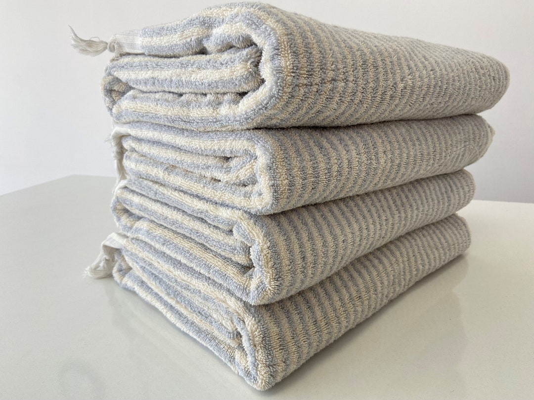 Gray Bath Towel 36x70, Organic Cotton Towel, Soft Towel, Thick Towel, Beach Towel, Turkish Towel
