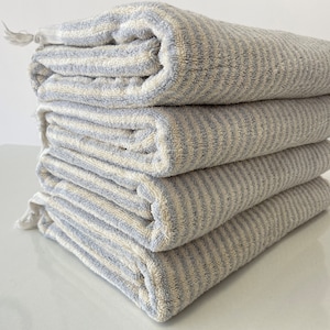 Gray Bath Towel 36x70, Organic Cotton Towel, Soft Towel, Thick Towel, Beach Towel, Turkish Towel, Personalized Gift, Bath Decor Towel