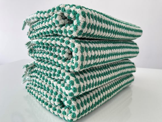 Organic Turkish Cotton Bath Towel, Green, Personalized Option