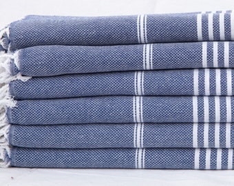 Personalized Gift, Turkish Towel, Denim Blue Beach Towel, Bath Towel, Bachelorette Towel, Quick Dry Towel, Pool Towel, Turkish Peshtemal