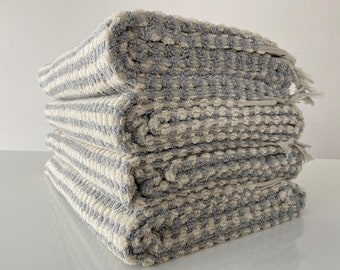 Toalla de baño turca gris 36x70, toalla suave, toalla de algodón orgánico, toalla de spa, toalla de decoración de baño, toalla de piscina, toalla de playa turca, toalla gruesa